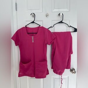 NRG by Barco Uniforms Fuchsia Scrub Set